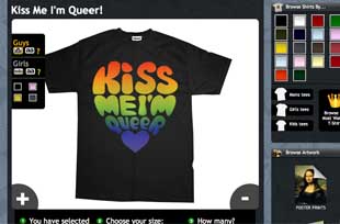 Kiss Me I'm Queer T-Shirts at MySoti